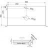 Столешница 90 см Marmo Crema Opaco BELBAGNO KEP-90-MCO-W0